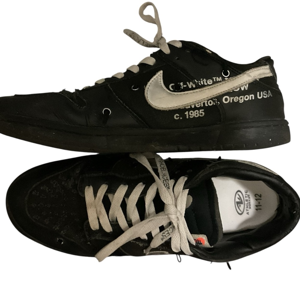 Off-White Black and Cream Sneakers